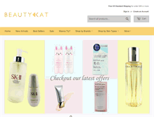 Tablet Screenshot of beautykat.com